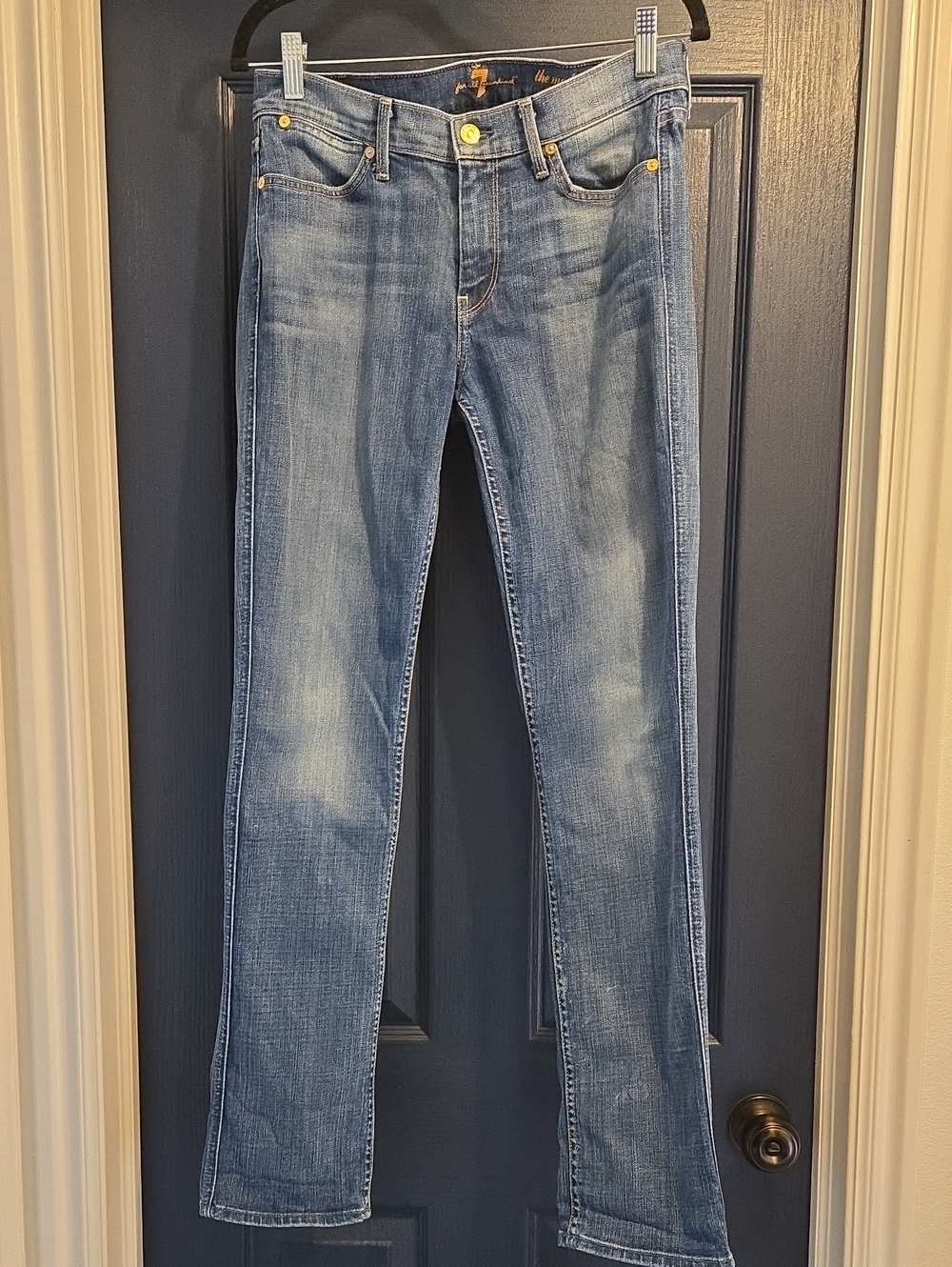 7 For All Mankind Light Blue Boot Cut Jeans